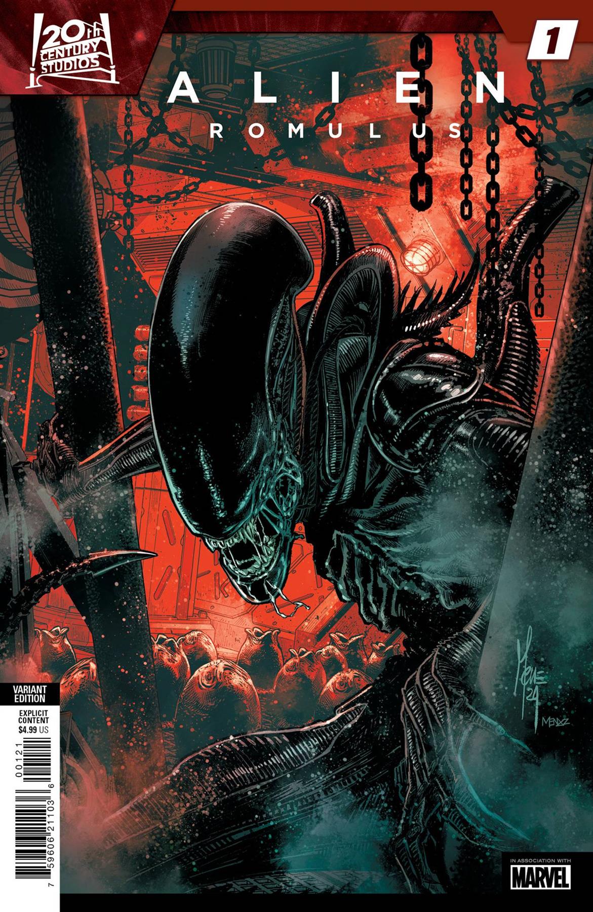 Alien Romulus Annual #1 Marco Checchetto Var  Marvel Prh Comic Book 2024