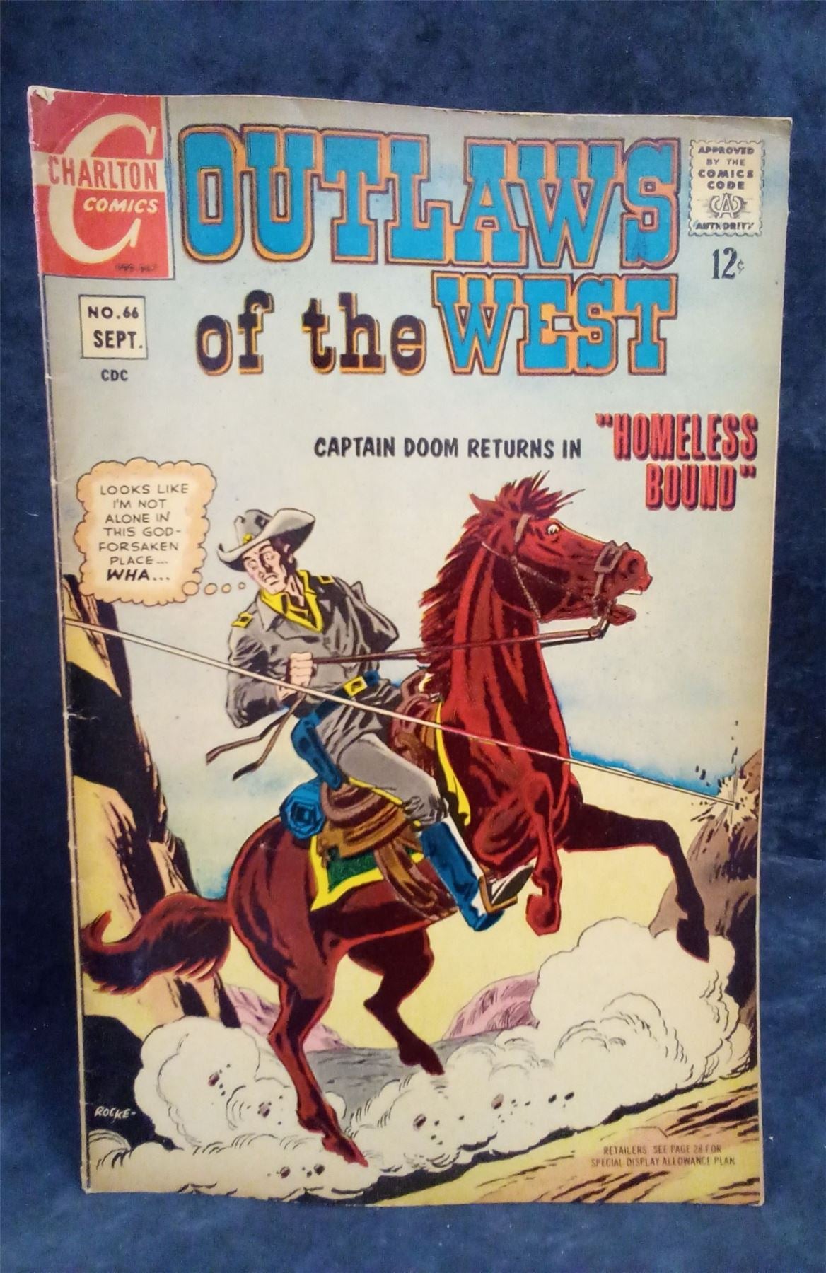 Outlaws of the West #66 1967 Charlton Comic Book