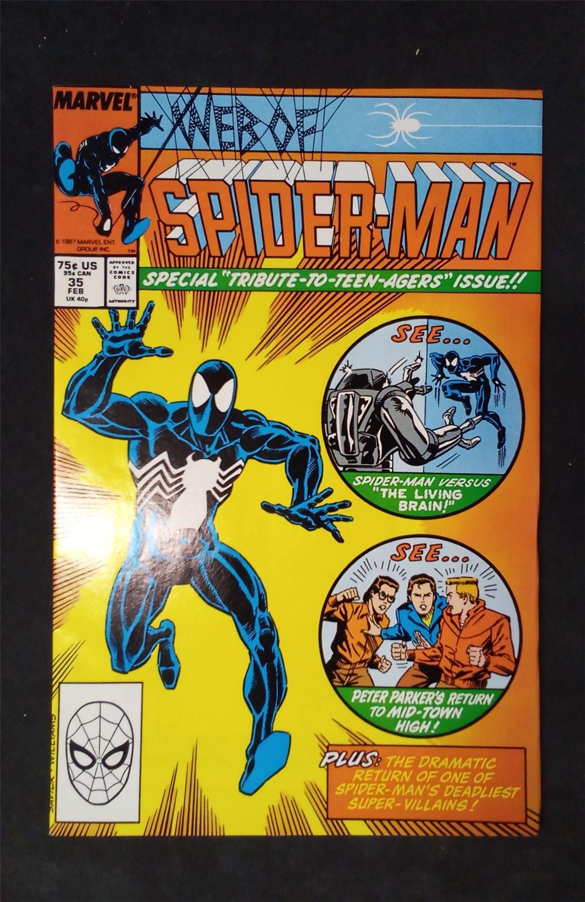 Web of Spider-Man #35 Direct Edition 1988 marvel Comic Book