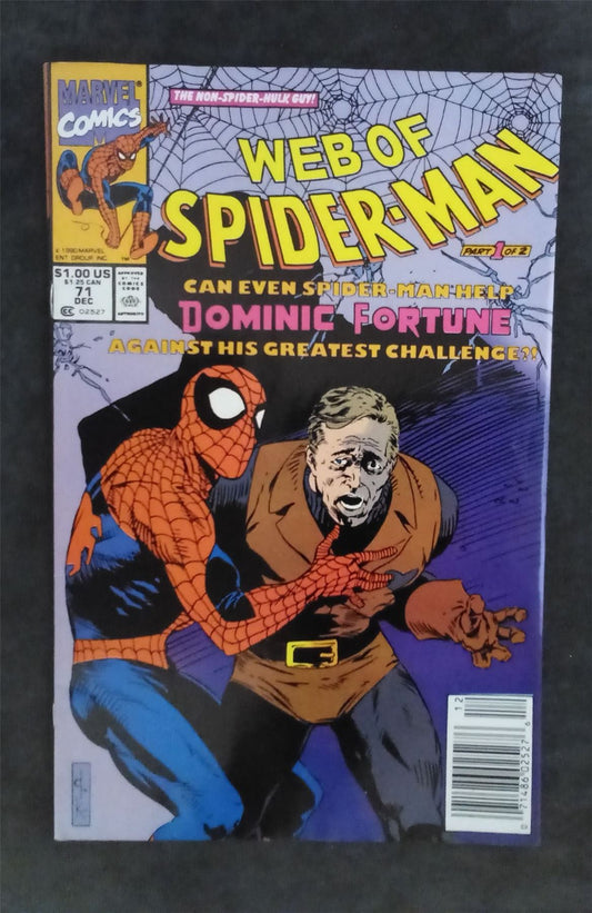 Web of Spider-Man #71 1990 marvel Comic Book