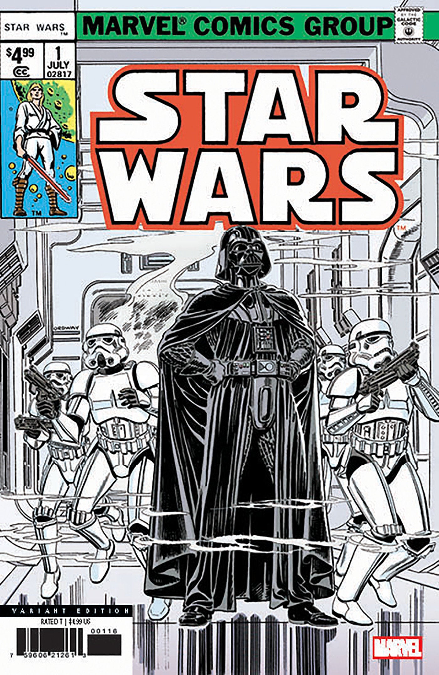 Star Wars 1977 #1 Facsimile Edition 25 Copy Variant Edition Ordway Variant New