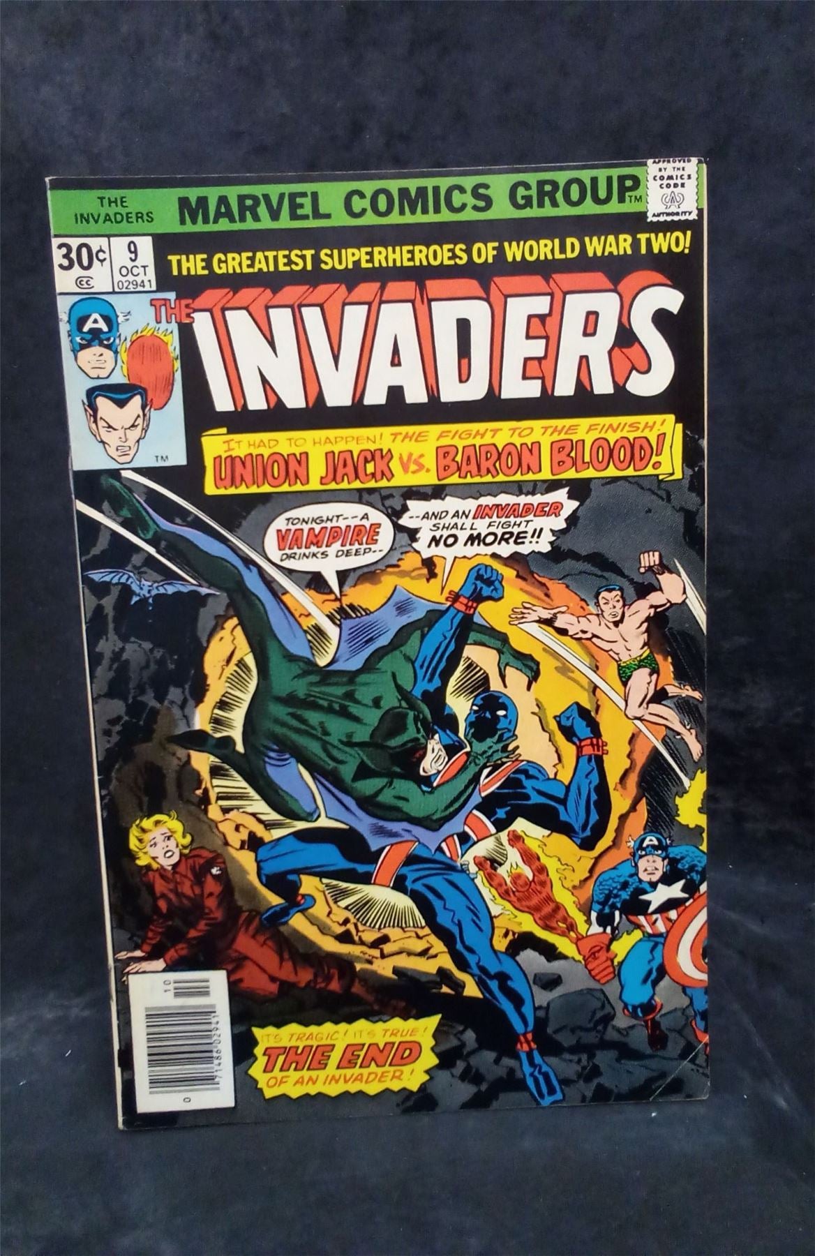 The Invaders #9 1976 Marvel Comics Comic Book