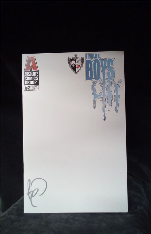 I Make Boys Cry #2 Blank Cover signed by Benny Powell 2021  Comic Book