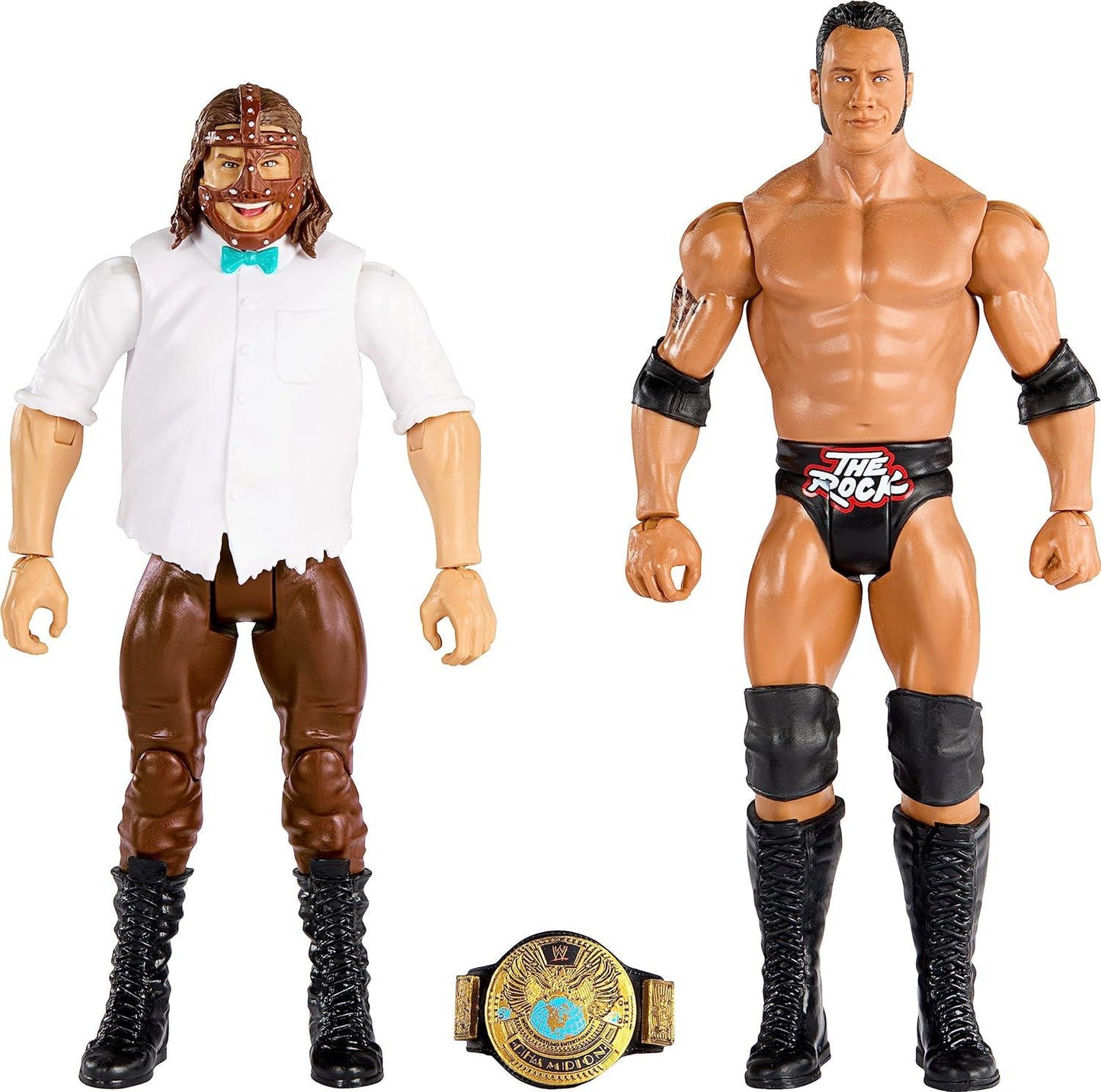 Wwe Championship Showdown Two-packs Series 14 Mankind The Rock Action Figure