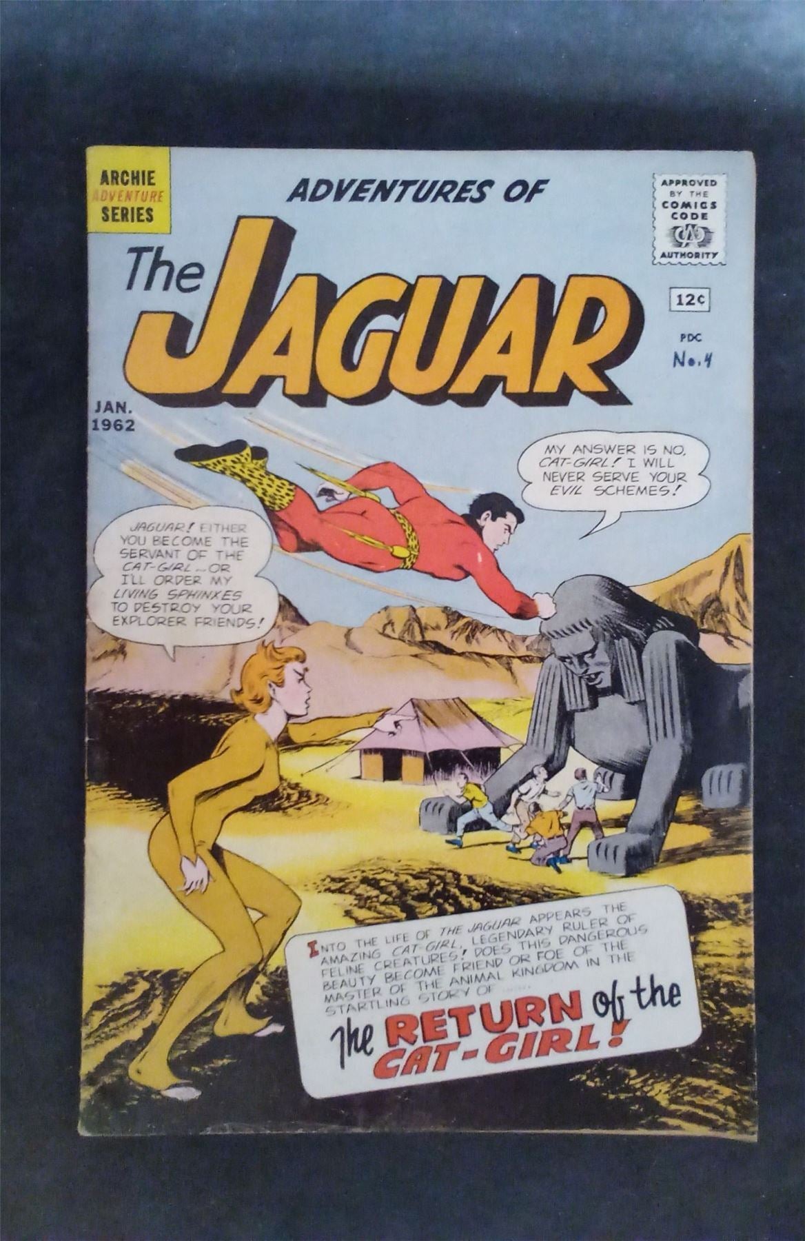 Adventures of the Jaguar #4 1962 Archie Comics Comic Book