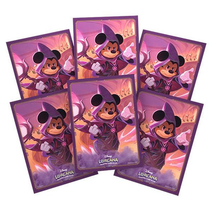 Card Sleeves Disney Lorcana Reign of Jafar- Mickey Mouse, Wayward Sorcerer 65ct By Ravensburger