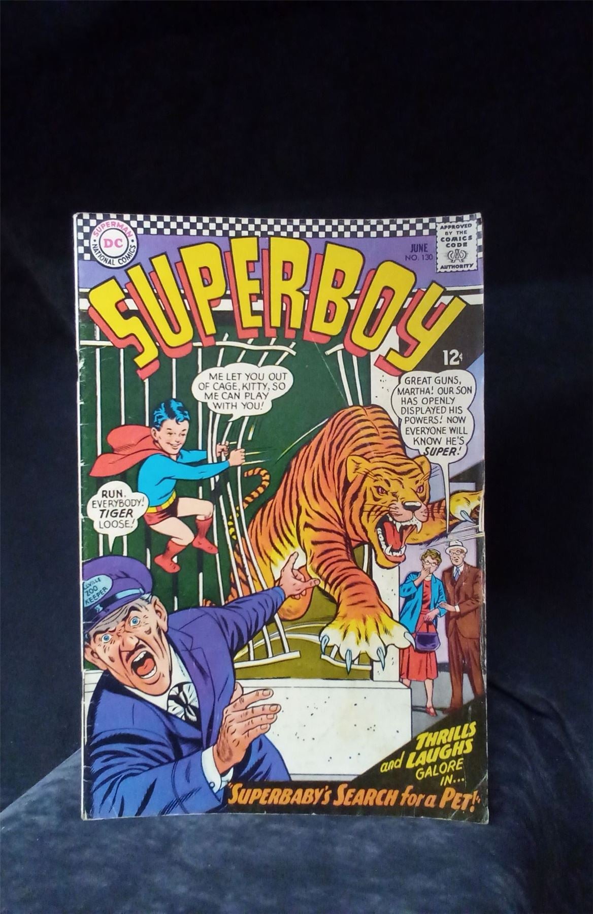 Superboy #130 1966 DC Comics Comic Book