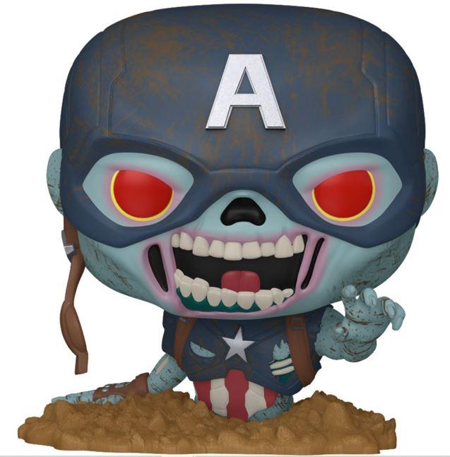 Funko POP Marvel Zombies Zombie Captain America #1554 Vinyl Figure