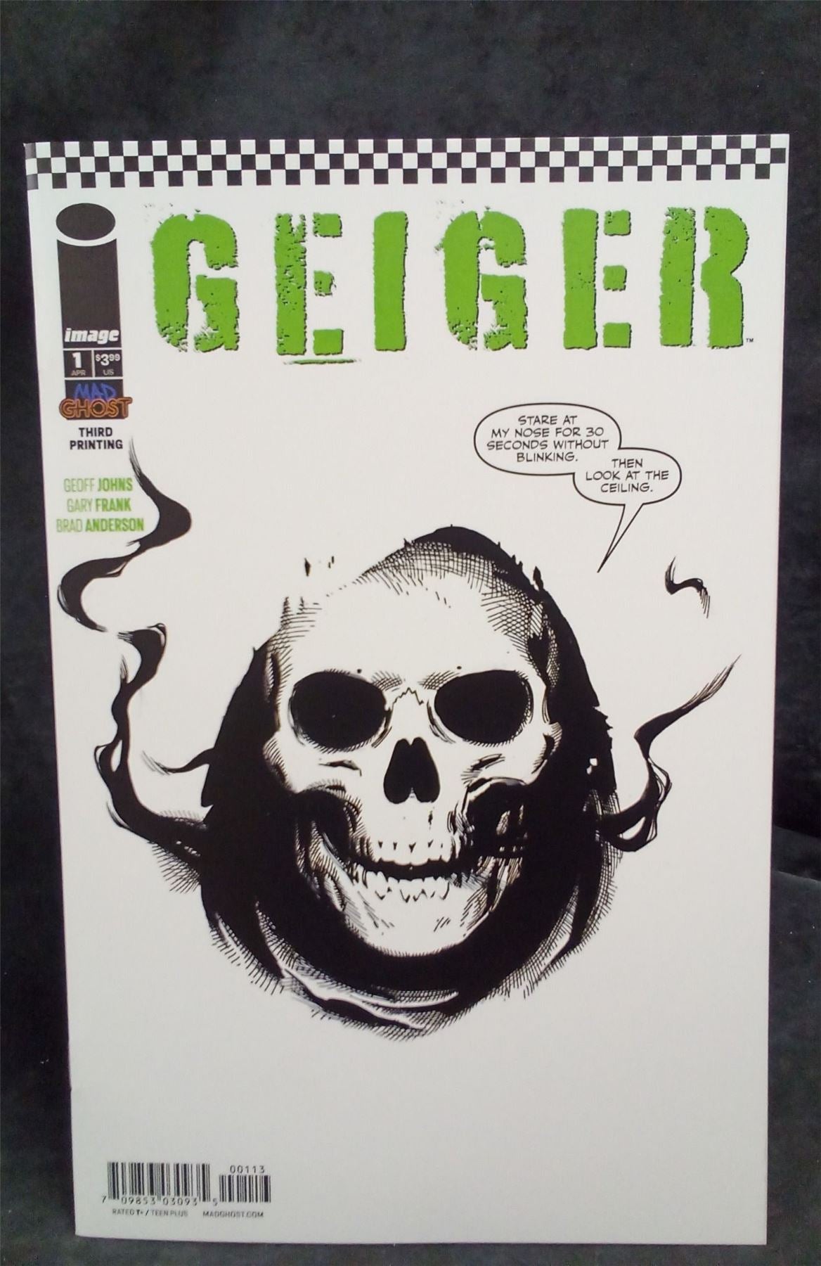 Geiger #1 Third Print Cover 2021 Image Comics Comic Book