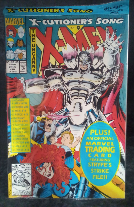 The Uncanny X-Men #296 *Sealed* w/ trading cards 1993 Marvel Comic Book