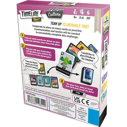 Timeline Twist Pop Culture Edition by Zygomatic Board Game