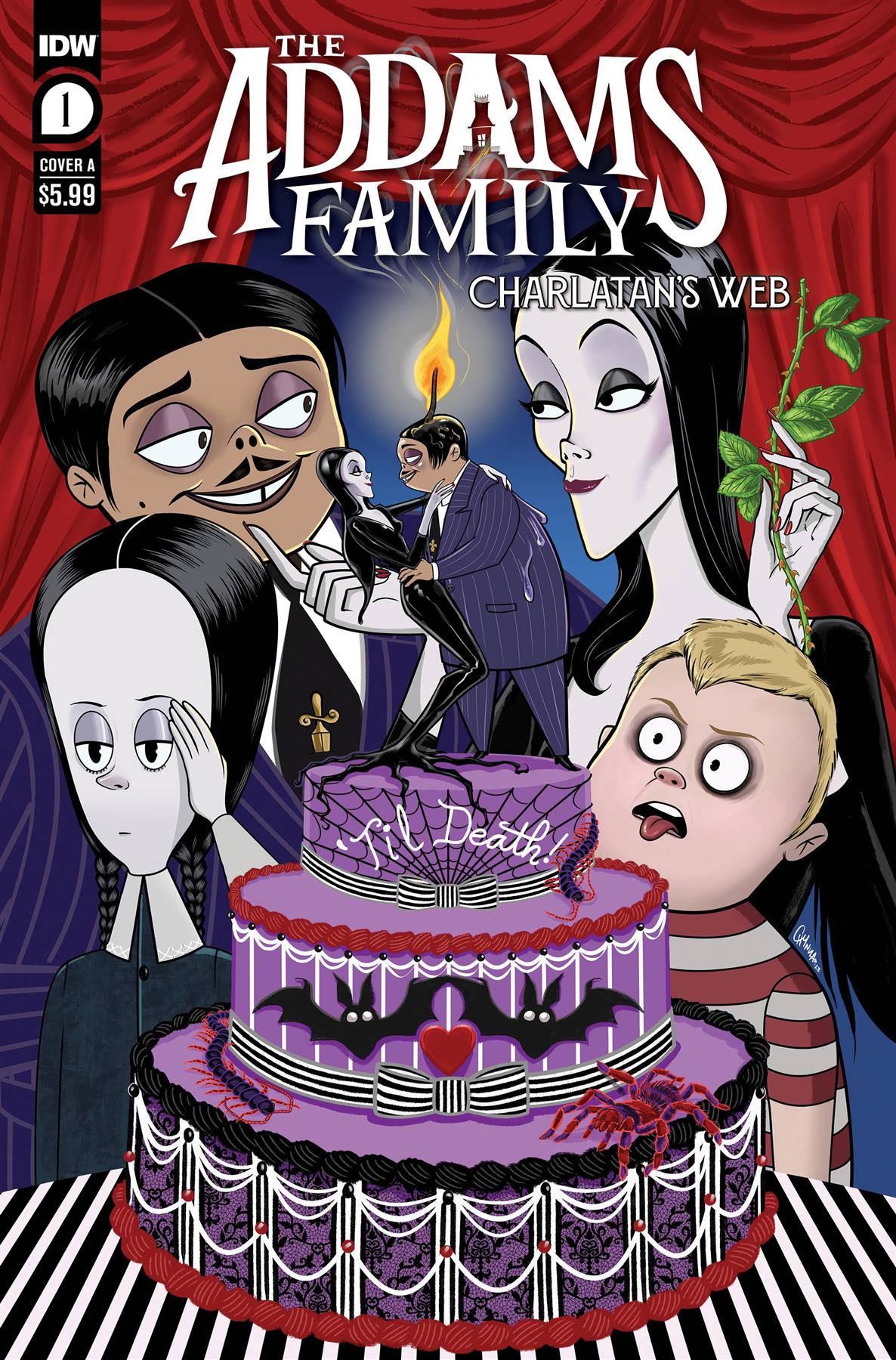 Addams Family Charlatans Web #1 Cvr A Flores Idw-prh Comic Book