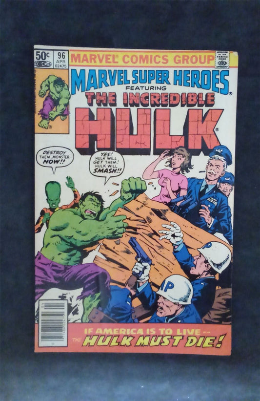 Marvel Super-Heroes #96 1981 marvel Comic Book