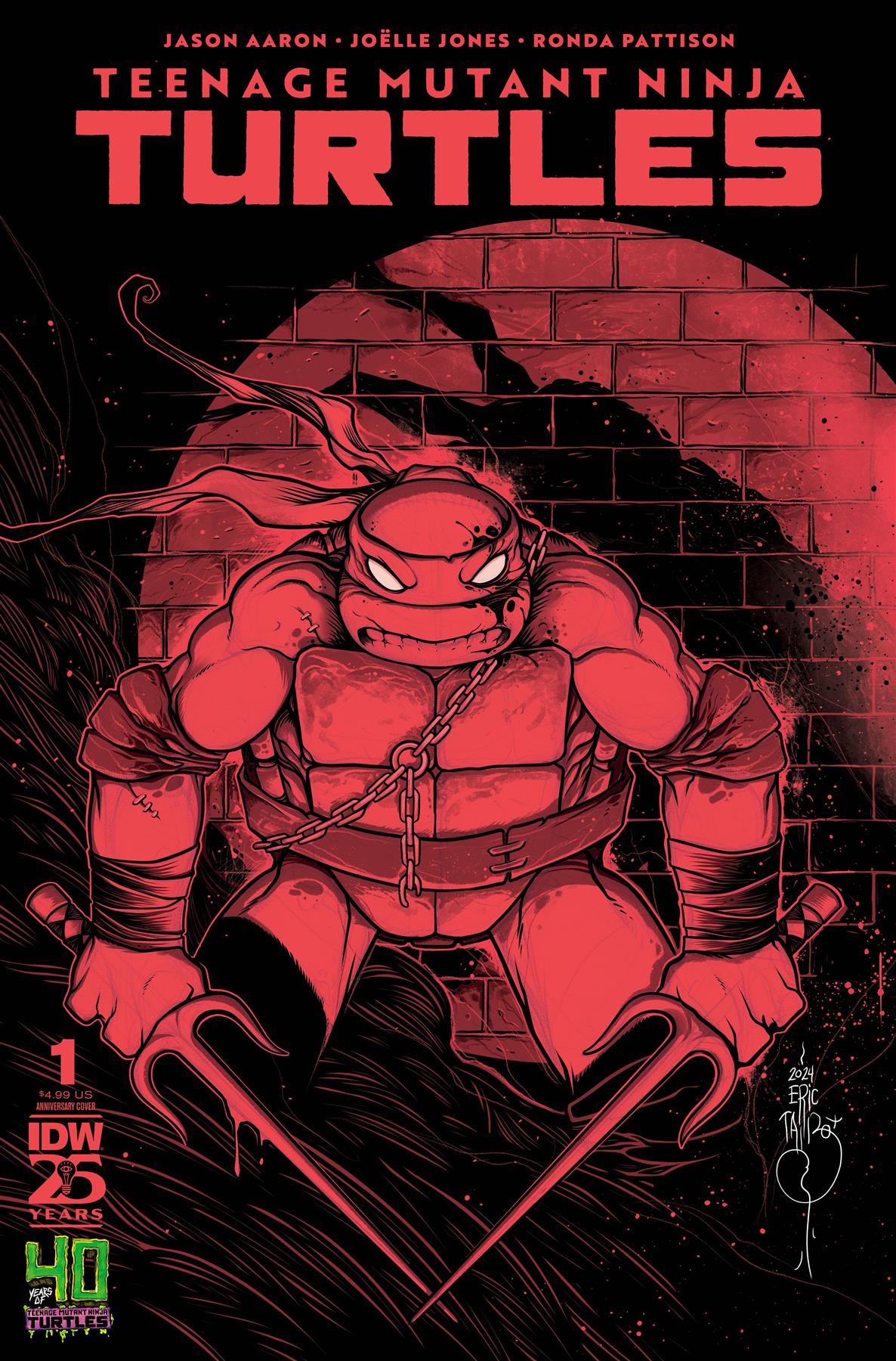 Teenage Mutant Ninja Turtles 2024 #1 40th Anniv Talbot Var Idw-prh Comic Book
