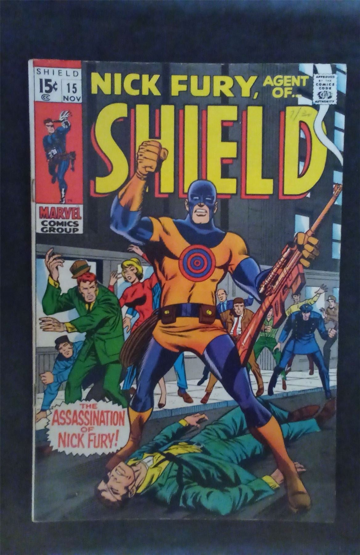 Nick Fury, Agent of SHIELD #15 1969 marvel Comic Book