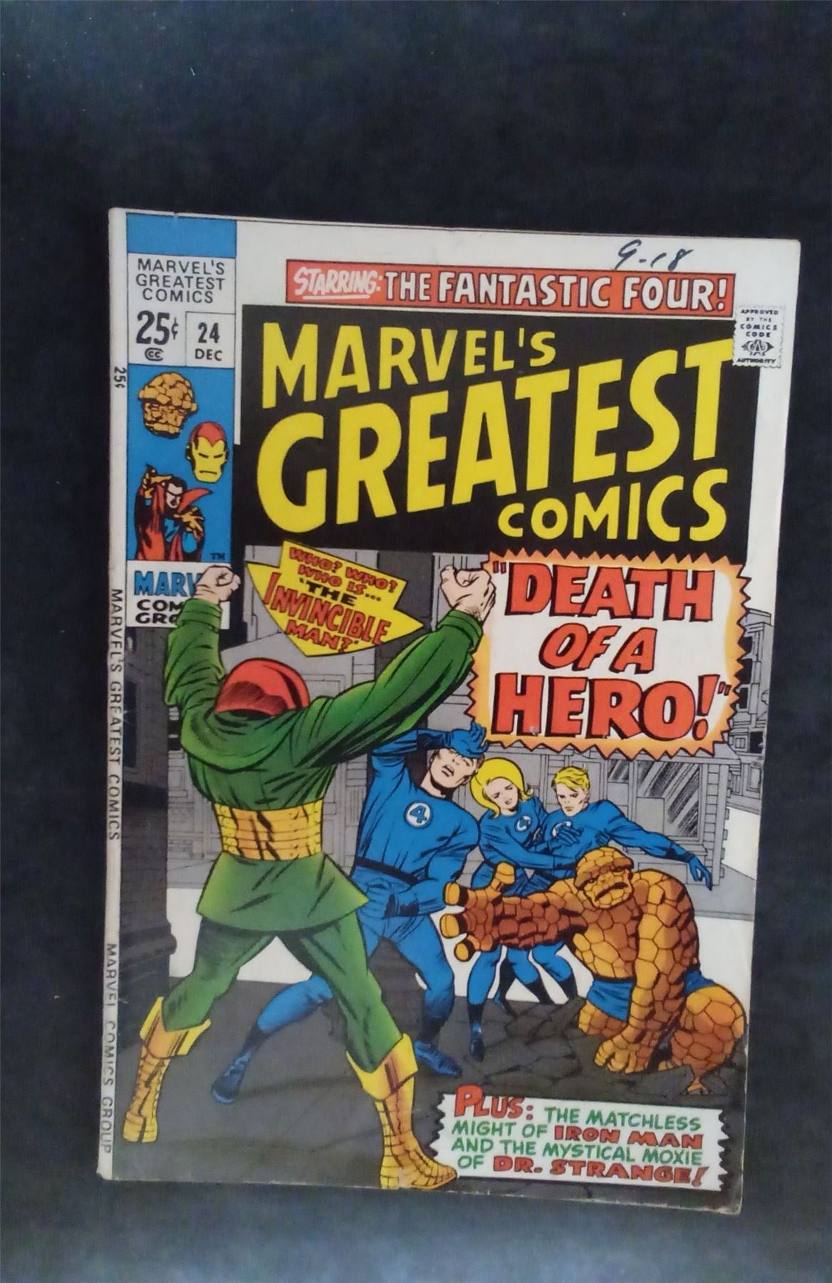 Marvel's Greatest Comics #24 1969 marvel Comic Book