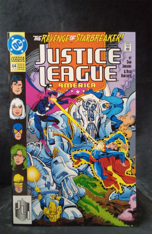 Justice League America #64 1992 DC Comics Comic Book