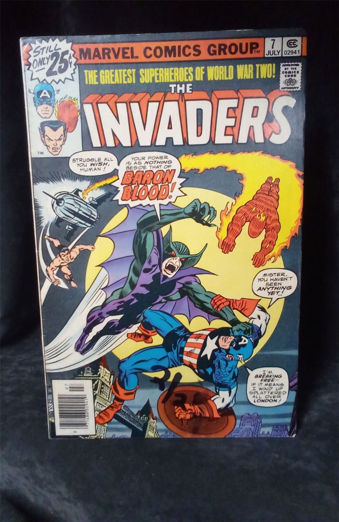 The Invaders #7 1976 Marvel Comics Comic Book