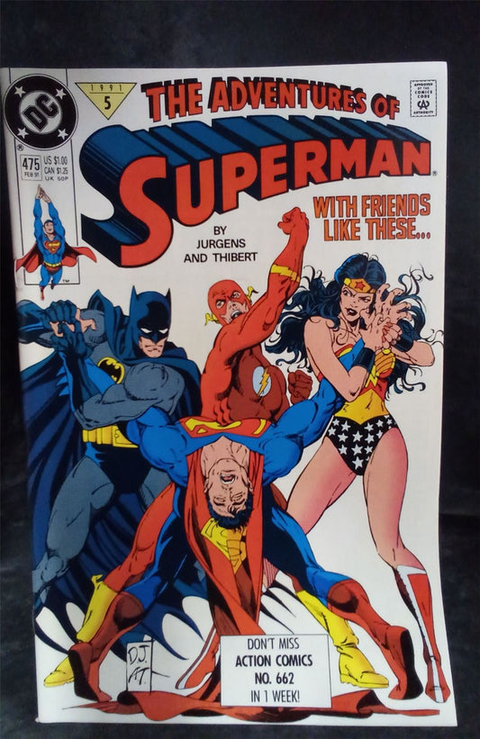 Adventures of Superman #475 Direct Edition 1991 DC Comics Comic Book