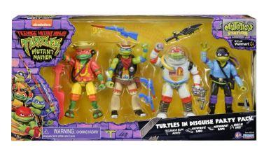 Teenage Mutant Ninja Turtles: Mutant Mayhem Costume Turtle Basic Figure 4-Pack by Playmates