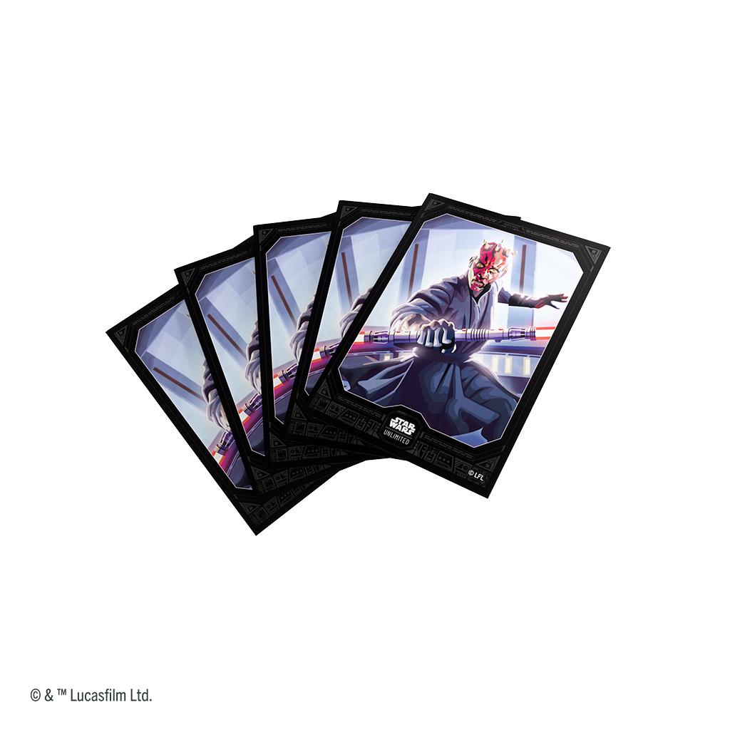Star Wars Unlimited Legends of the Force Premium Art Sleeve Darth Maul By Gamegenic