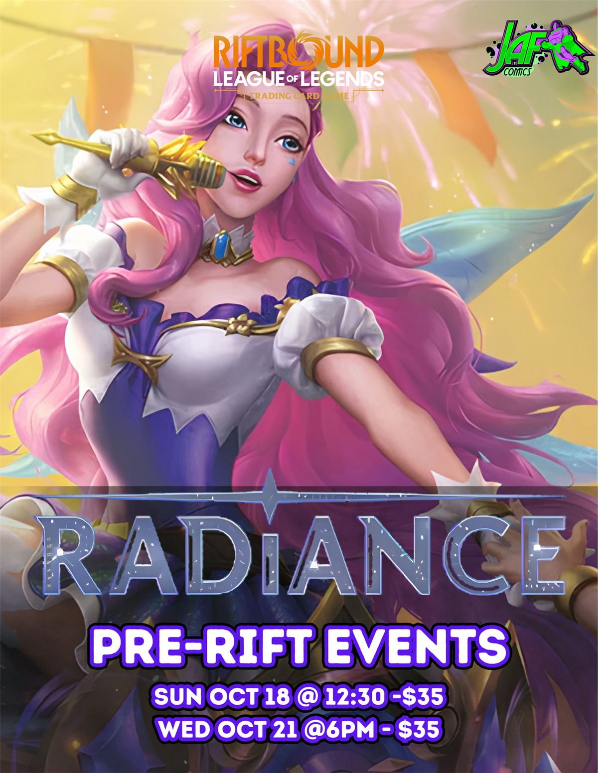 Riftbound TCG: Radiance Pre-Rift Event Sunday 10/18/26 @ 12:30pm