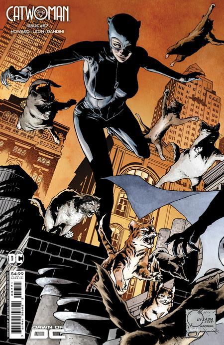 Catwoman #57 Cvr F Joe Quesada Connecting Card Stock Var (batman Catwoman The Gotham War) DC Comics Comic Book