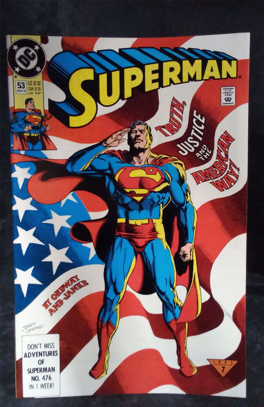 Superman #53 1991 DC Comics Comic Book