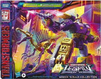 Transformers Wreck 'N Rule Comic Universe Collectible Impactor & Spindle Action Figures