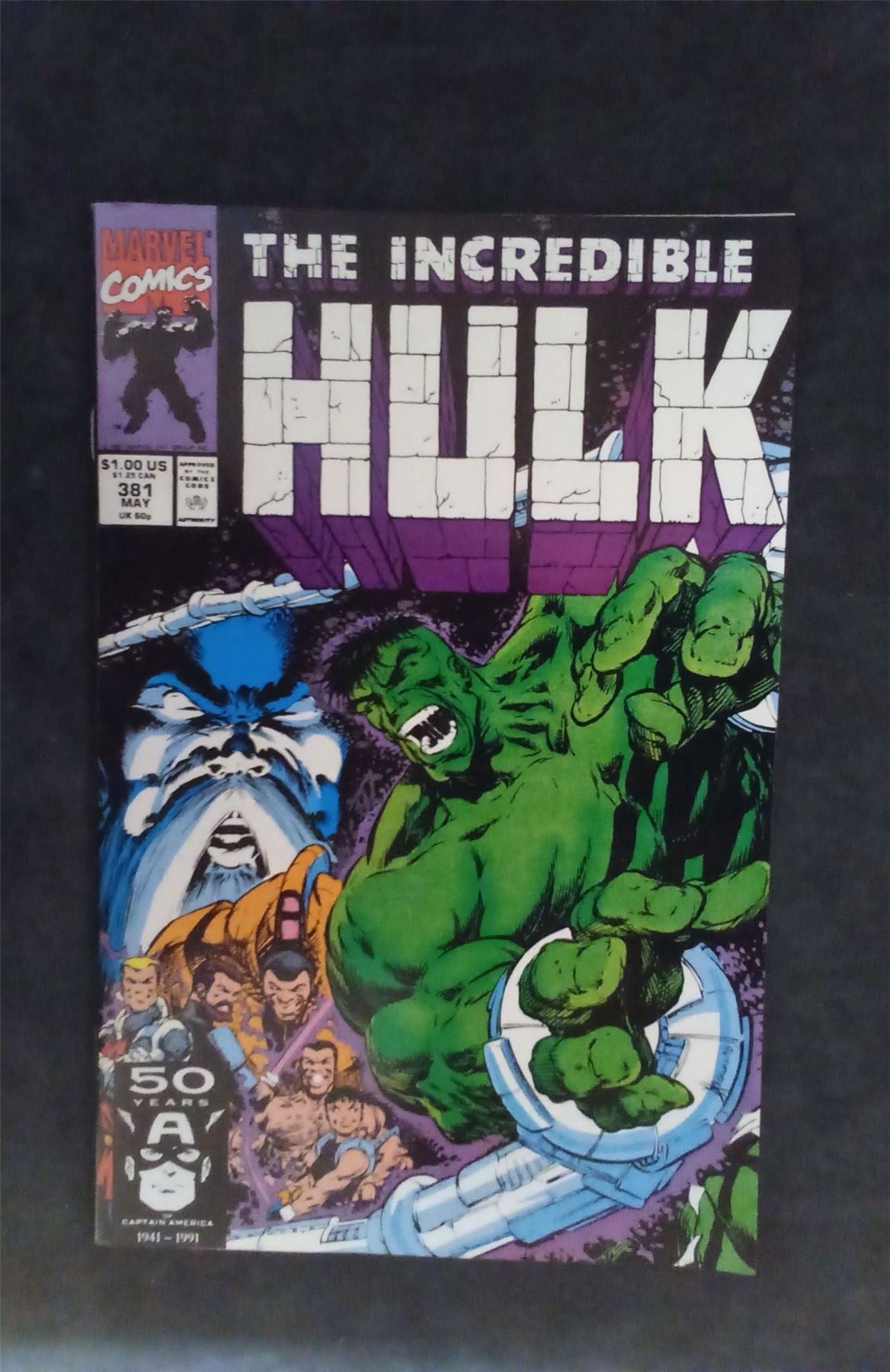 The Incredible Hulk #381 1991 marvel Comic Book