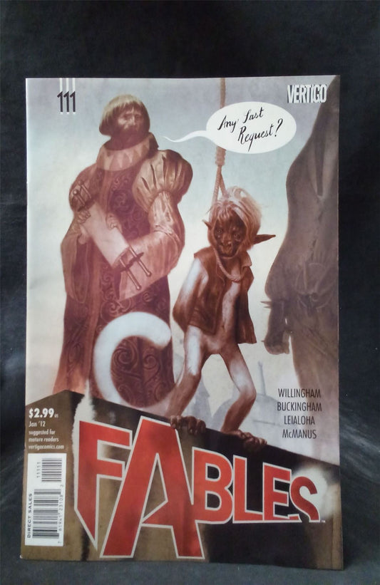 Fables #111 2012 Vertigo Comics Comic Book