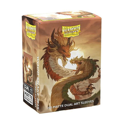 Dragon Shield Sleeves Standard DUAL Matte Wood Snake (100 ct.)