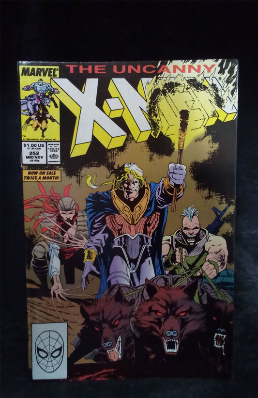 The Uncanny X-Men #252 1989 Marvel Comics Comic Book