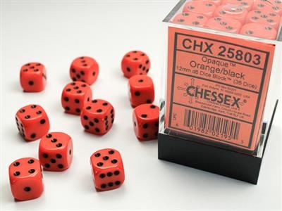 Gemini 12mm d6 Black-Green/gold Dice Block (36 dice)