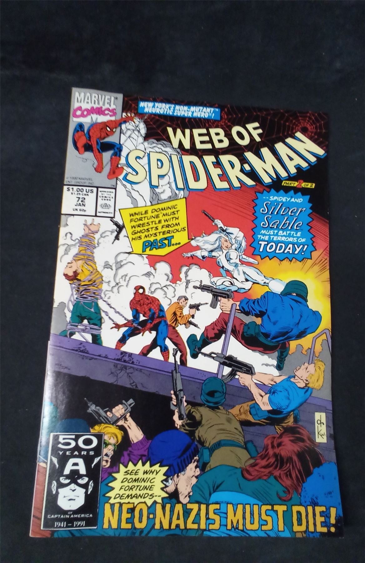 Web of Spider-Man #72 Direct Edition 1991 marvel Comic Book