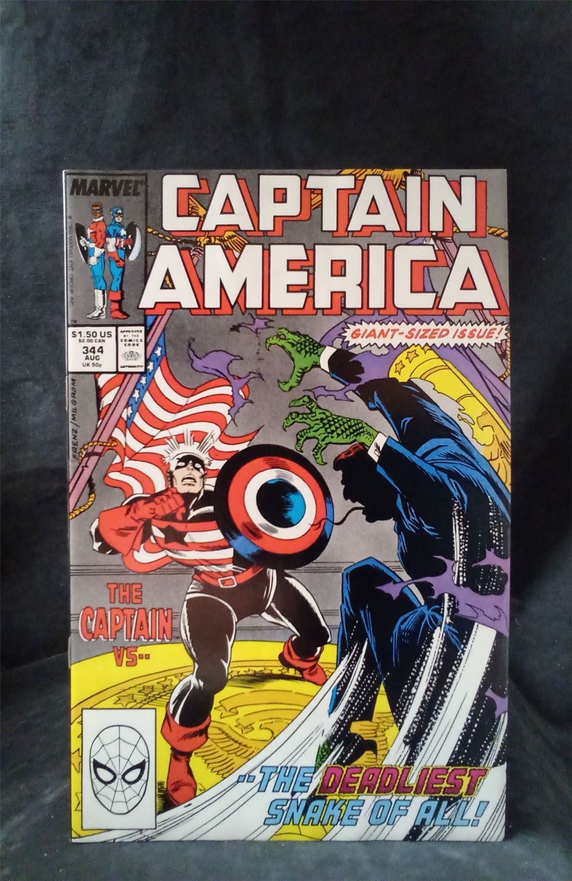 Captain America #344 1988 Marvel Comics Comic Book – Jaf Comics