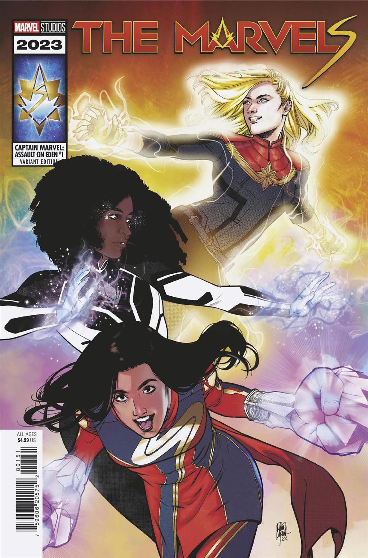 Captain Marvel Assault On Eden #1 Karen Darboe Mcu Var Marvel Prh Comic Book
