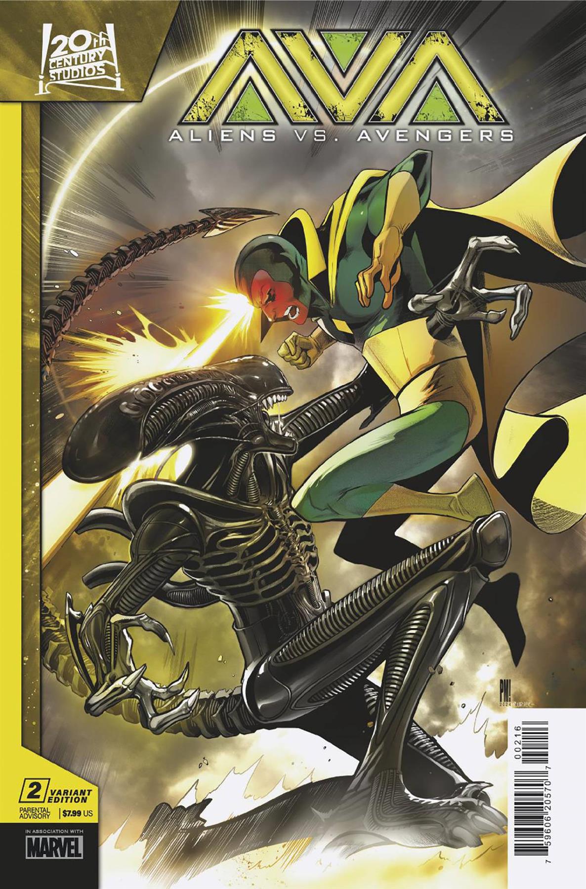 Aliens Vs Avengers #2 25 Copy Incv Paco Medina Var Marvel Prh Comic Book 2024