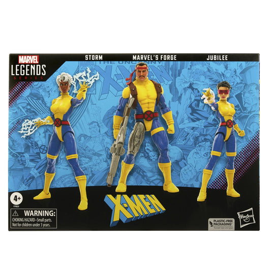 X-men Leg 60th Ann Storm/forge/jubilee 6in Action Figure 3pk