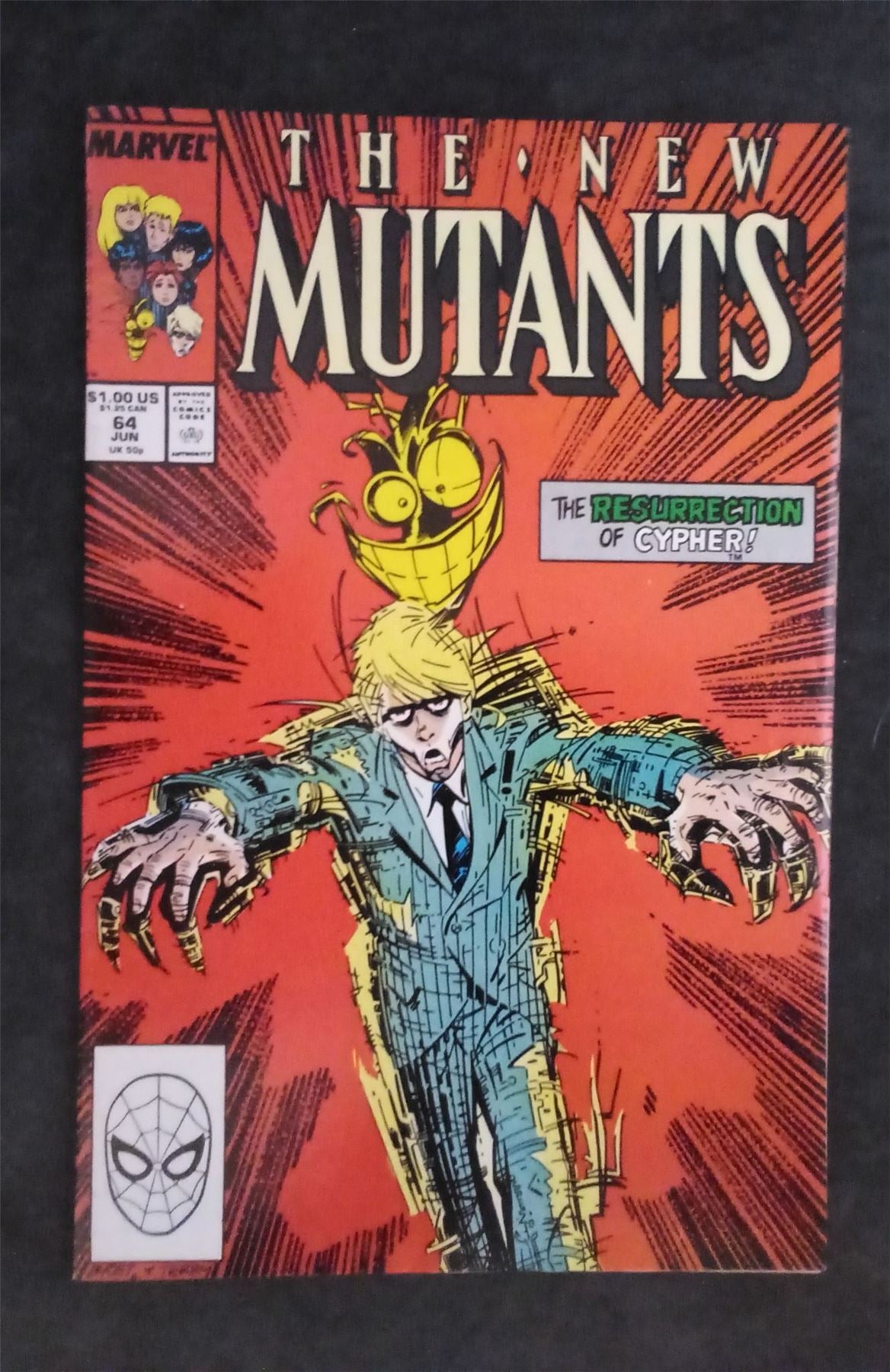 The New Mutants #64 1988 marvel Comic Book