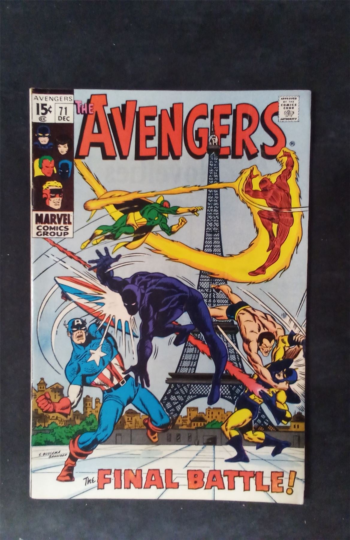 The Avengers #71 1969 marvel Comic Book