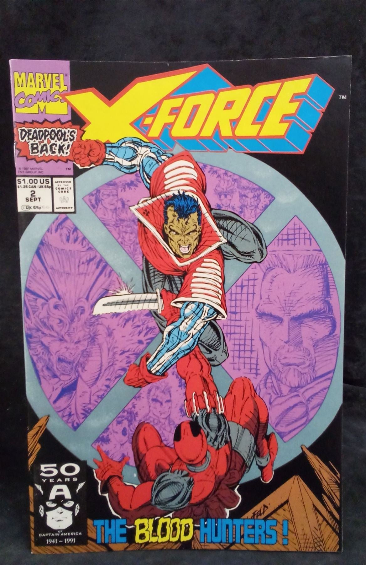 X-Force #2 Direct Edition 1991 Marvel Comics Comic Book