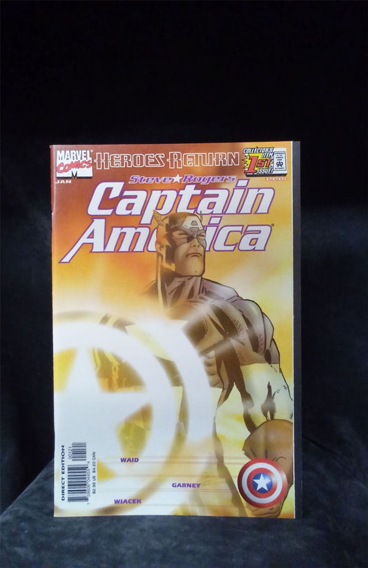 Captain America #1 Sunburst Cover 1998 Marvel Comics Comic Book