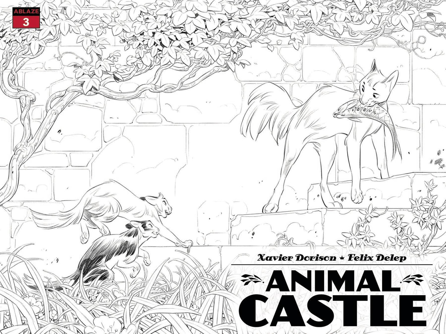 Animal Castle #3 Cvr B Delep Miss B Wraparound (mr) Ablaze Comic Book