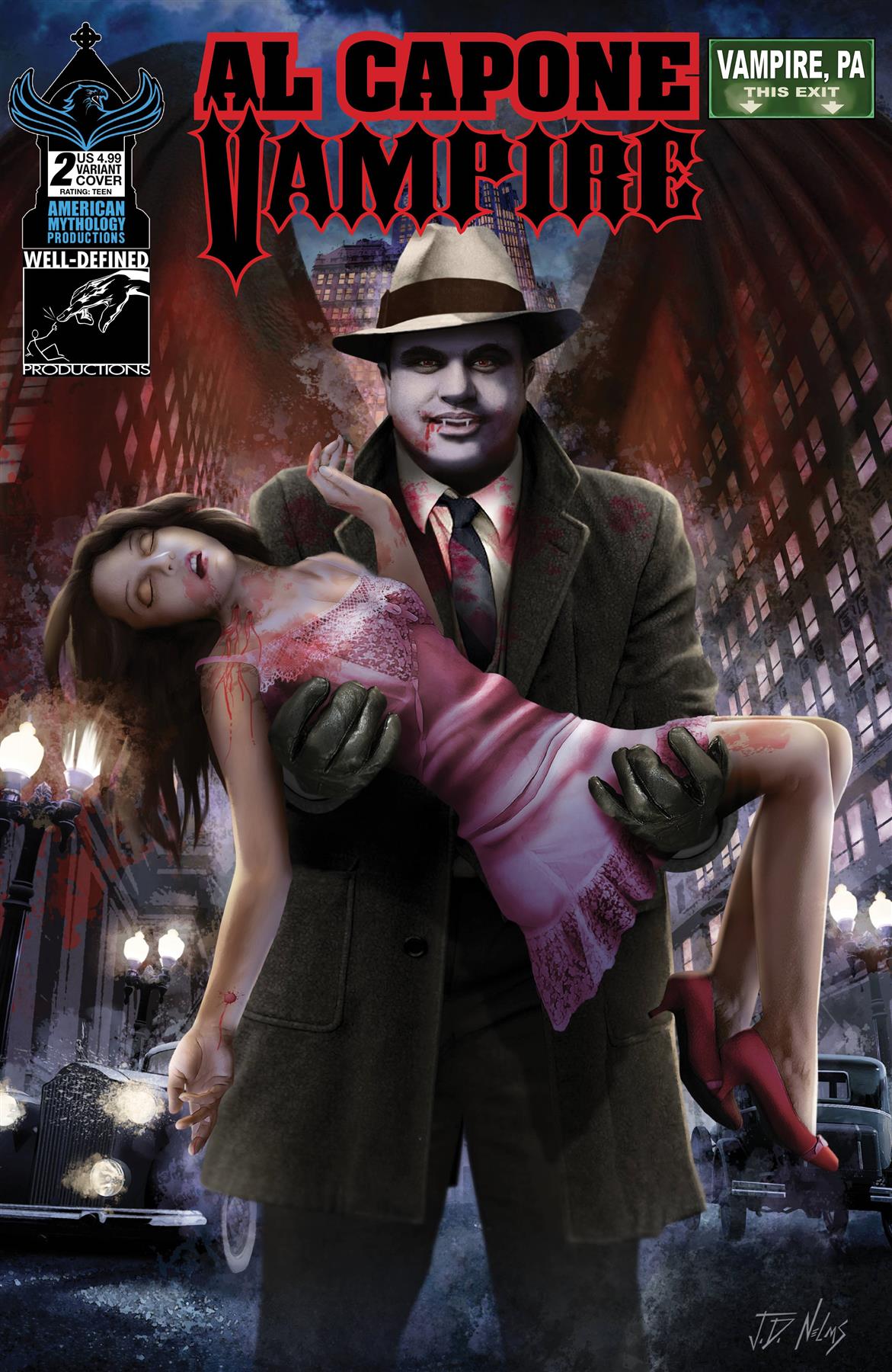 Al Capone Vampire #2 Cvr C Nelms American Mythology Productions Comic Book