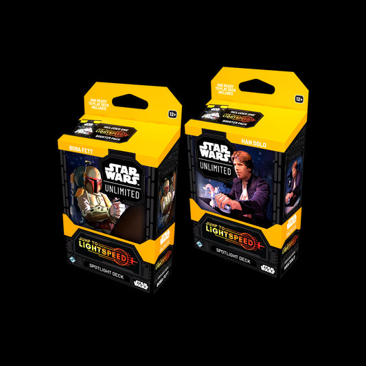 Star Wars Unlimited TCG Jump to Lightspeed Spotlight Decks Han Solo and Boba Fett By Fantasy Flight Games