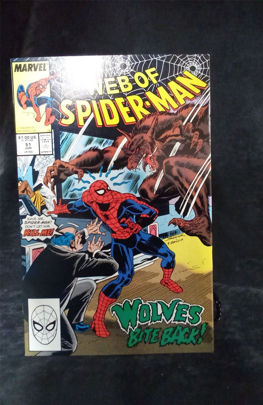 Web of Spider-Man #51 1989 Marvel Comics Comic Book
