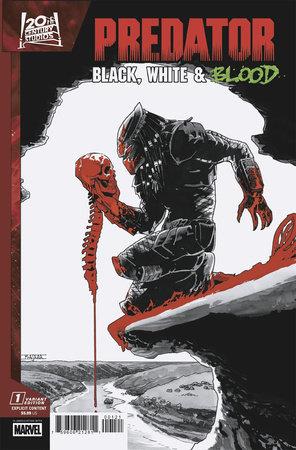 Predator Black White & Blood #1 Mahmud Asrar Var Marvel Prh Comic Book 2025
