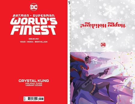 Batman Superman Worlds Finest #21 Cvr C Crystal Kung Dc Holiday Card Special Edition Var DC Comics Comic Book