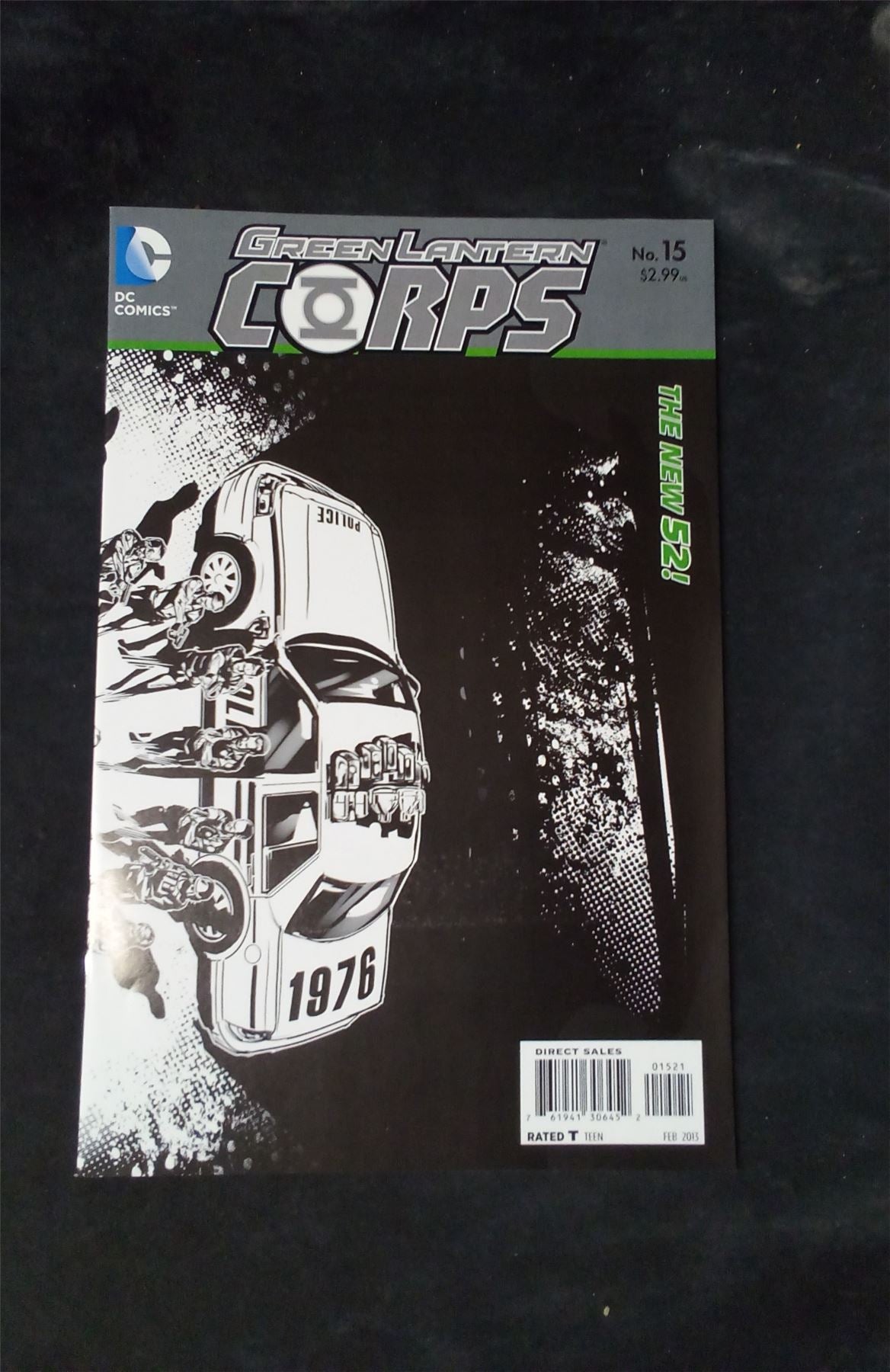 Green Lantern Corps #15 Trevor McCarthy Black & White Wraparound Cover 2013 dc-comics Comic Book